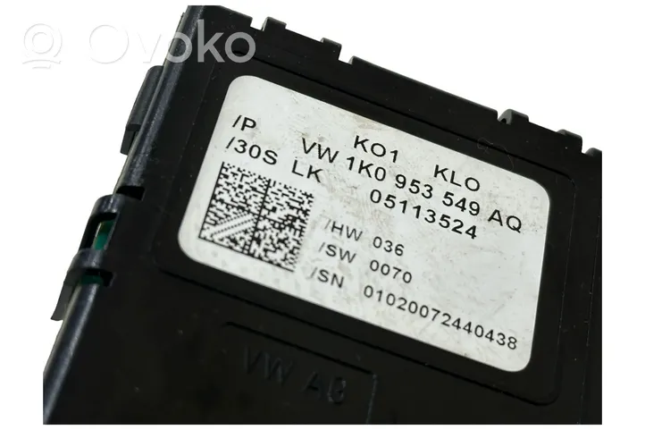 Skoda Octavia Mk2 (1Z) Sensor de ángulo de la columna de dirección 1K0953549AQ