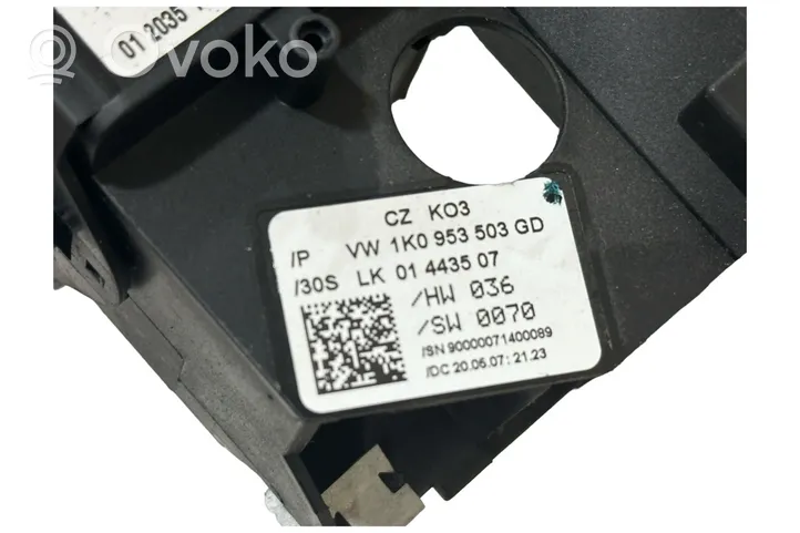 Volkswagen Golf Plus Pyyhkimen/suuntavilkun vipukytkin 1K0953503GD