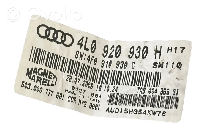 Audi Q7 4L Spidometras (prietaisų skydelis) 4L0920930H