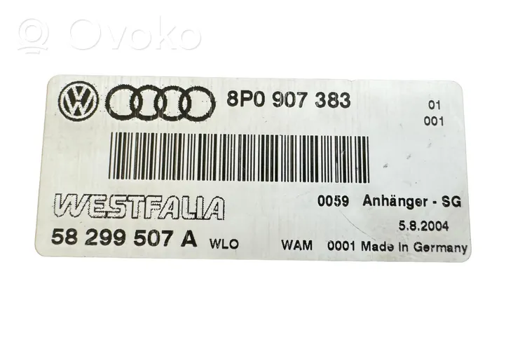 Audi A3 S3 8P Module de contrôle crochet de remorque 8P0907383