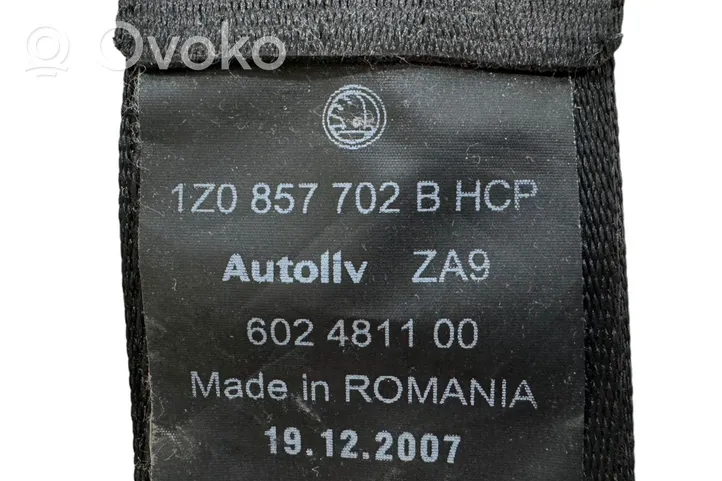 Skoda Octavia Mk2 (1Z) Etuistuimen turvavyö 1Z0857702B