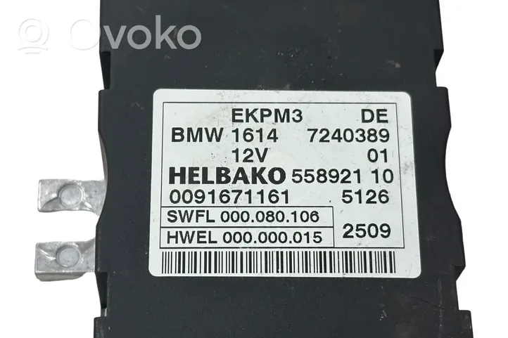 BMW 7 F01 F02 F03 F04 Polttoaineen ruiskutuspumpun ohjainlaite/moduuli 7240389