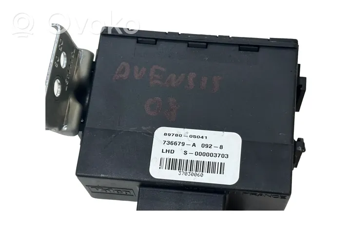 Toyota Avensis T250 Muut ohjainlaitteet/moduulit 8978005041