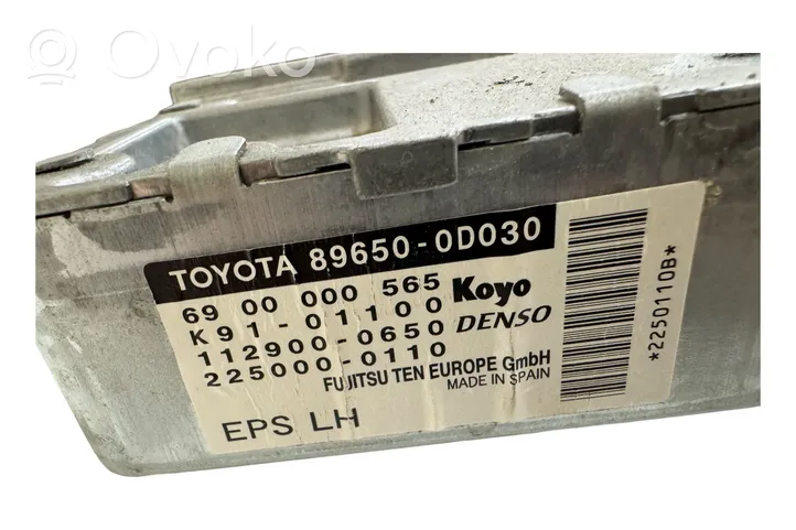 Toyota Yaris Ohjaustehostimen ohjainlaite/moduuli 896500D030