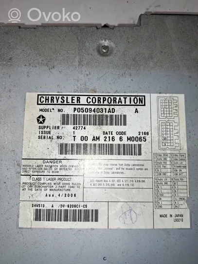Chrysler Pacifica Changeur CD / DVD P05094031AD