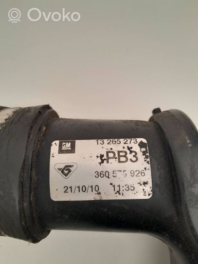 Opel Astra J Tube d'admission de tuyau de refroidisseur intermédiaire 13265273