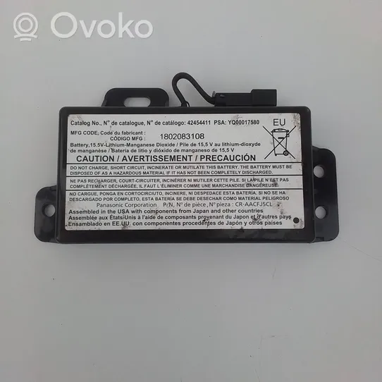 Opel Insignia B Modulo di controllo della batteria YQ00017580