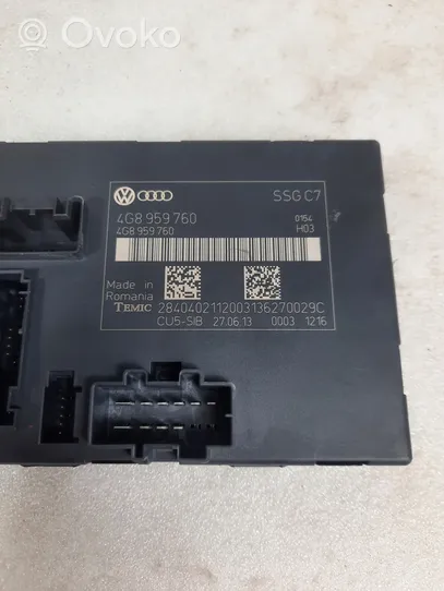 Audi A6 S6 C7 4G Modulo di controllo sedile 4G8959760