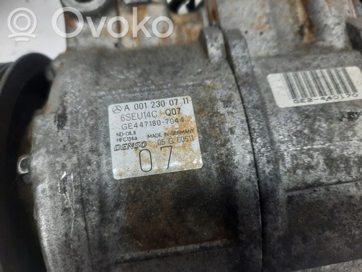 A0012300711 Mercedes-Benz SLK R171 Air conditioning (A/C) compressor ...