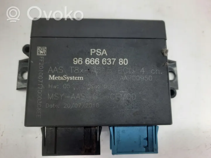 Citroen DS3 Centralina/modulo sensori di parcheggio PDC 9666663780