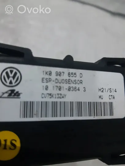 Volkswagen Golf V Vakaajan pitkittäiskiihtyvyystunnistin (ESP) 1K0907655D