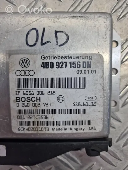 Audi A6 S6 C5 4B Unidad de control/módulo de la caja de cambios 4B0927156DN