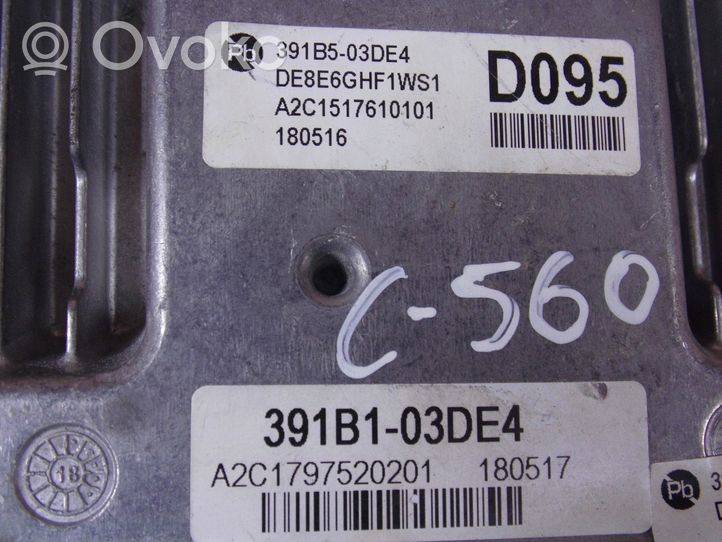 KIA Niro Calculateur moteur ECU 391B103DE4