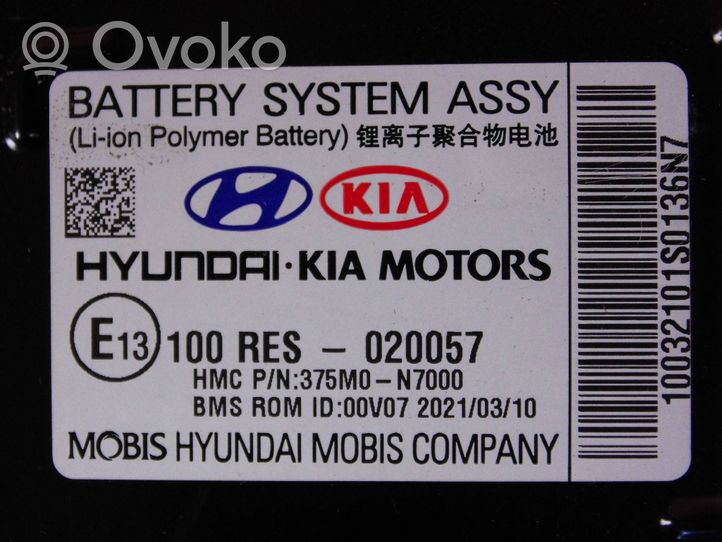 Hyundai Tucson IV NX4 Bateria pojazdu hybrydowego / elektrycznego 375M0N7000