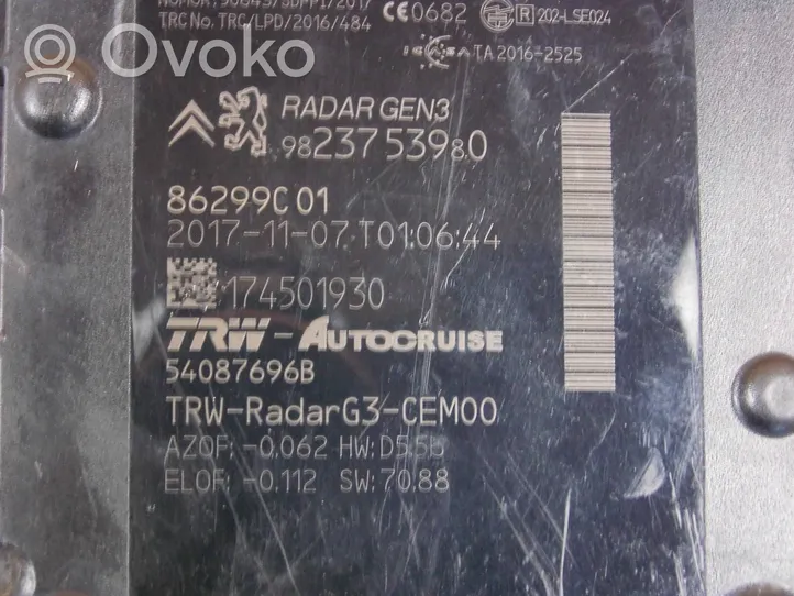 Opel Vivaro Distronic-anturi, tutka 9823753980