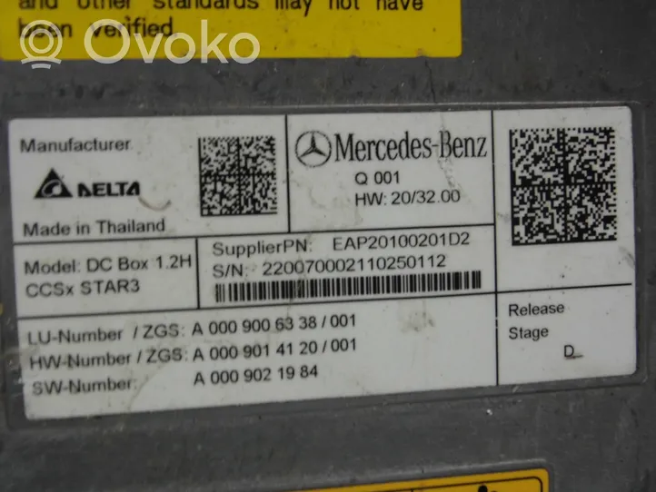 Mercedes-Benz EQS V297 Convertitore di tensione inverter A0009006338