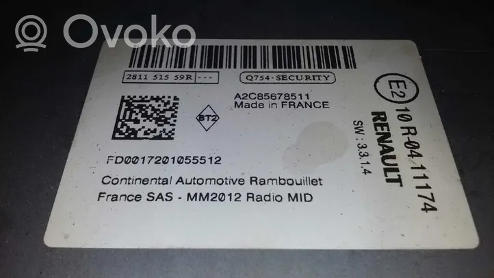 Renault Captur Moduł / Sterownik dziku audio HiFi 10R0411174