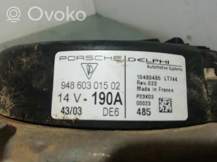 Porsche Cayenne (9PA) Generatore/alternatore 94860301502