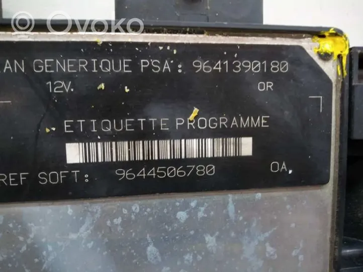 Fiat Scudo Sterownik / Moduł ECU 9641390180