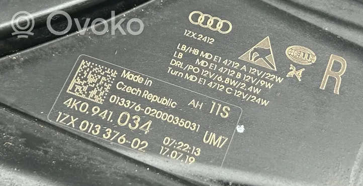 Audi A6 S6 C8 4K Lampa przednia 4K0941034