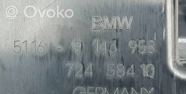BMW 7 F01 F02 F03 F04 Vano portaoggetti 72458410