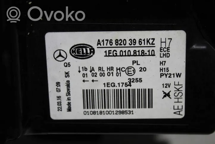 Mercedes-Benz A W176 Lampa przednia A1768203961