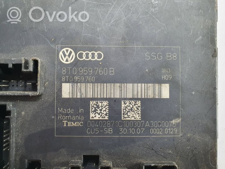 Audi A5 8T 8F Module de commande de siège 8T0959760