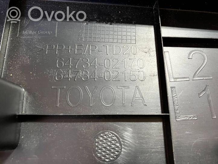 Toyota Corolla E210 E21 Rivestimento pannello laterale del bagagliaio/baule 6473402170