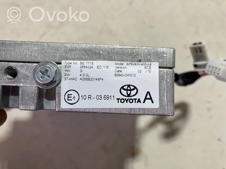 Toyota Prius+ (ZVW40) GPS-navigaation ohjainlaite/moduuli 