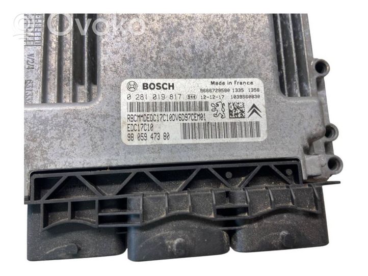 Peugeot Partner Sterownik / Moduł ECU 0281019817