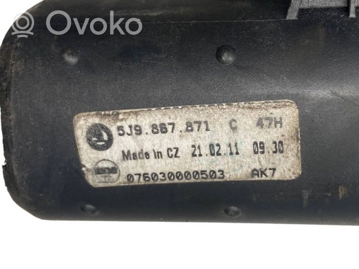 Skoda Fabia Mk2 (5J) Copertura ripiano portaoggetti 5J9867871