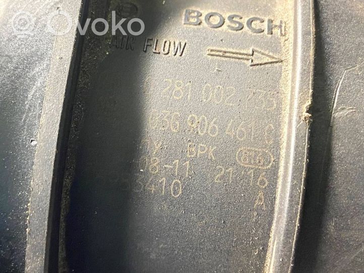 Volkswagen Tiguan Przepływomierz masowy powietrza MAF 03G906461C