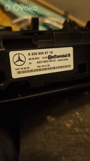 Mercedes-Benz GLC X253 C253 Panel radia A2059059716