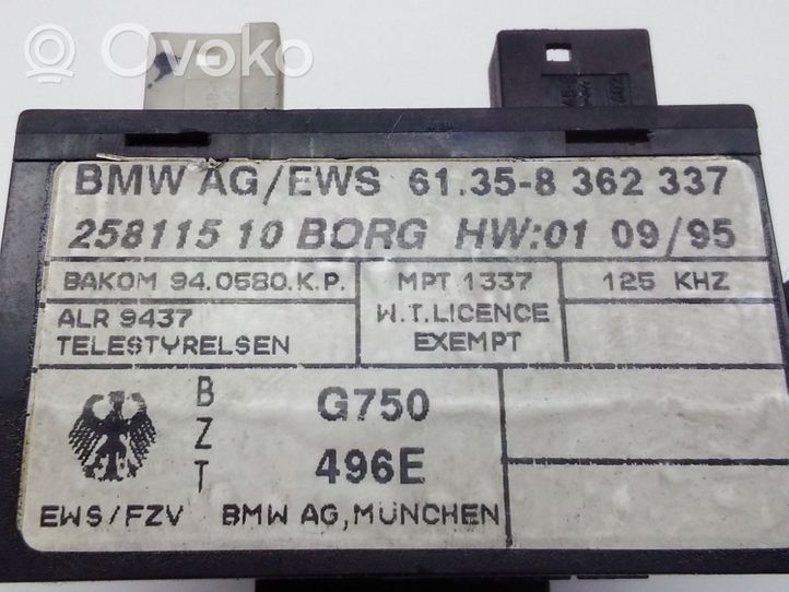BMW 5 E34 Lettore di codici immobilizzatore (antenna) 61358362337