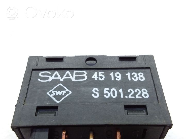 Saab 9000 CD Elektrinių langų jungtukas 4519138