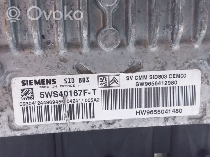 Peugeot 407 Sterownik / Moduł ECU 9656412980