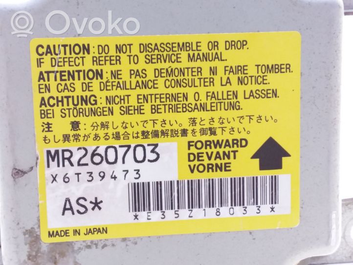 Mitsubishi Colt Sterownik / Moduł Airbag MR260703