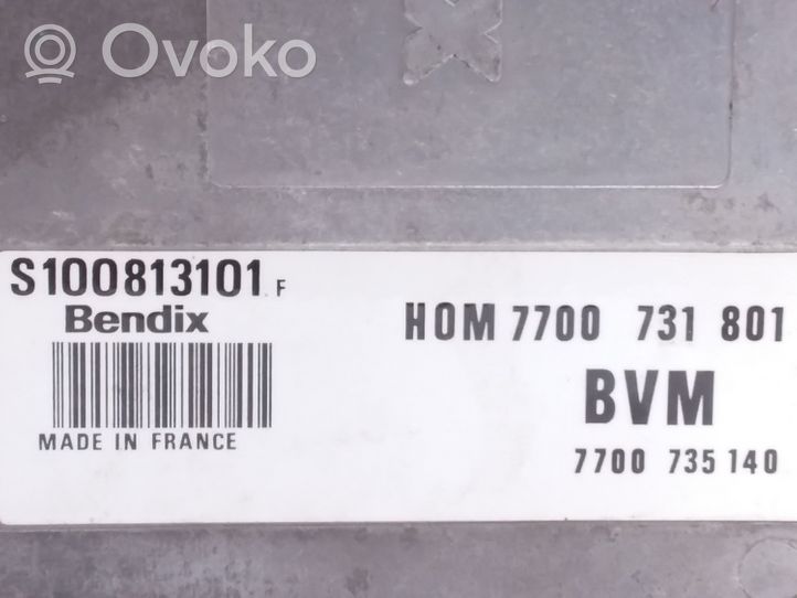 Renault Rapid Calculateur moteur ECU 7700731801