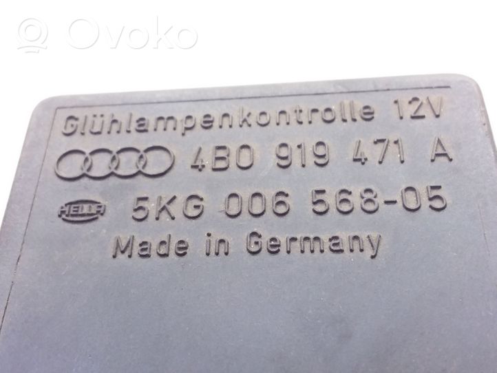 Audi A6 S6 C5 4B Relais de commutateur feux de détresse 5KG00656805