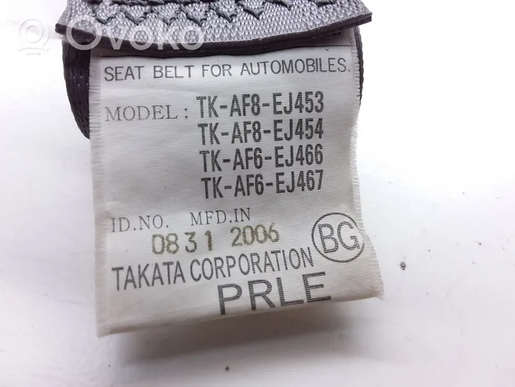 Honda Civic Pas bezpieczeństwa fotela przedniego TKAF8EJ453