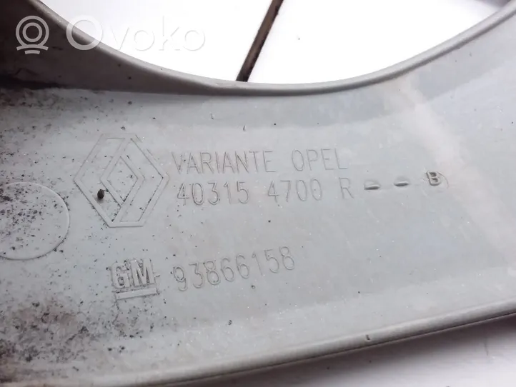 Opel Vivaro R16-pölykapseli 93866158