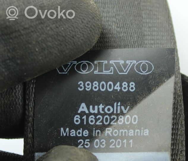 Volvo V60 Pas bezpieczeństwa fotela tylnego 39800488