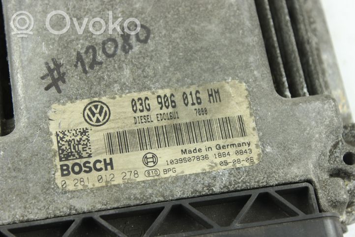 Audi A3 S3 8P Sterownik / Moduł ECU 03G906016HM