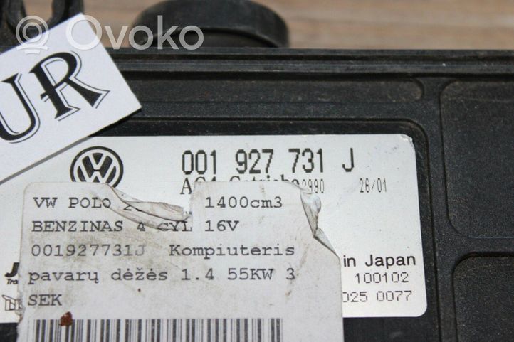 Volkswagen Polo Sterownik / Moduł skrzyni biegów 001927731J