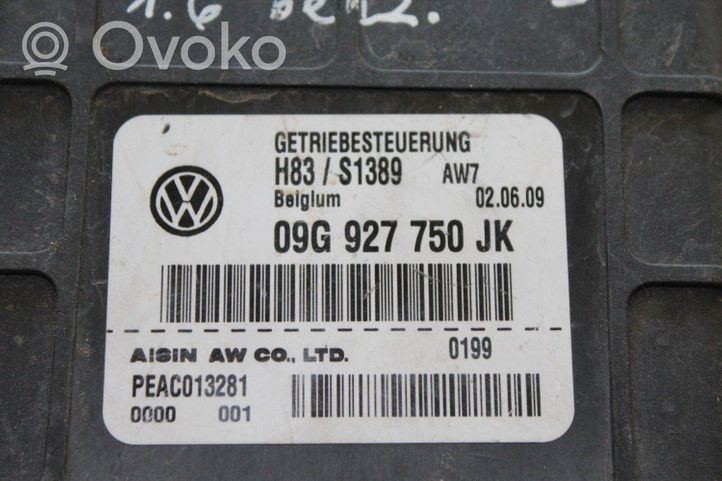 Skoda Fabia Mk2 (5J) Sterownik / Moduł skrzyni biegów 09G927750JK