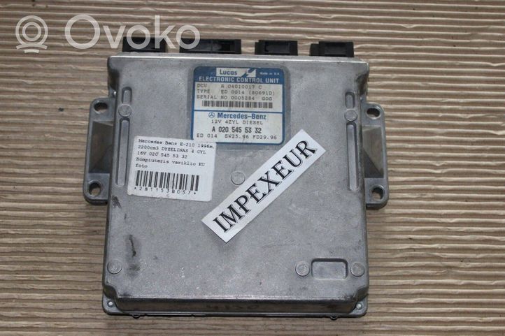 Mercedes-Benz E W210 Motora vadības bloka ECU A0205455332