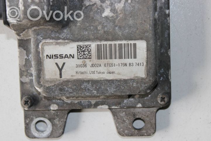 Nissan Qashqai Vaihdelaatikon ohjainlaite/moduuli 31036JD02A