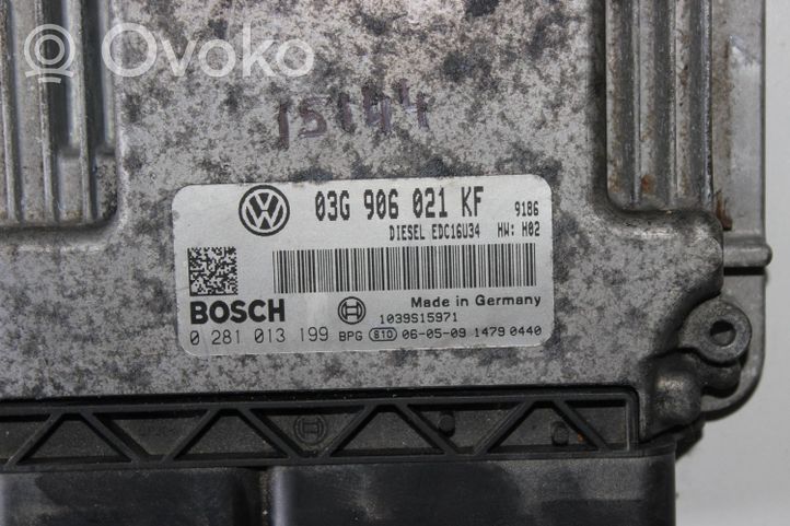 Volkswagen Touran I Unité de commande, module ECU de moteur 03G906021KF