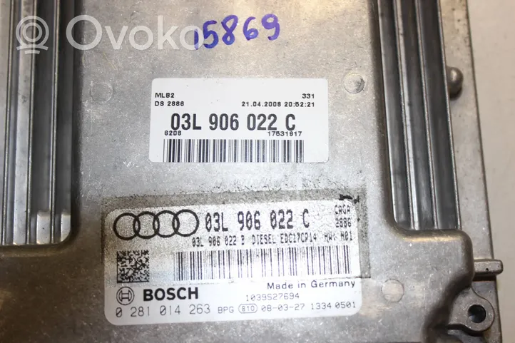 Audi A4 S4 B8 8K Sterownik / Moduł ECU 03L906022C