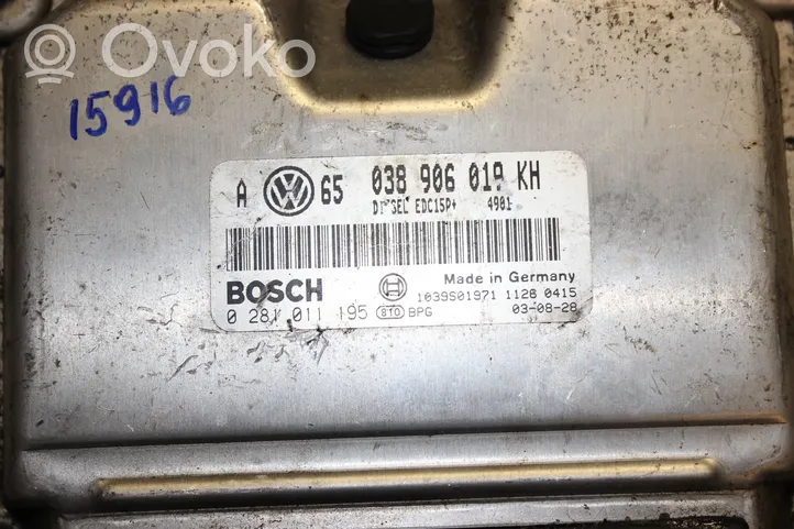 Volkswagen Bora Engine control unit/module 038906019KH